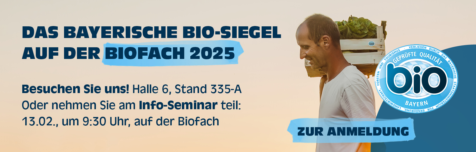 Bayerisches Bio Siegel auf Biofach 2025